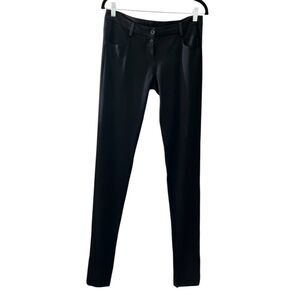 Patrizia Pepe Firenze low rise button fly lightweight wool blend slim pants